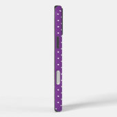 Mosterdgeel witte stippenpatroon Onderzetter Case-Mate iPhone Case (Achterkant / Rechts)