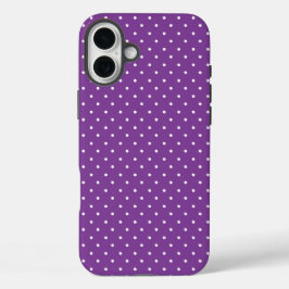 Mosterdgeel witte stippenpatroon  Onderzetter iPhone 16 Plus Hoesje