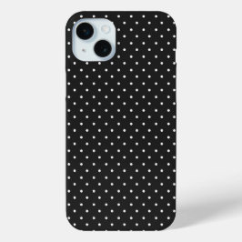 Mosterdgeel witte stippenpatroon  Onderzetter iPhone 15 Mini Hoesje