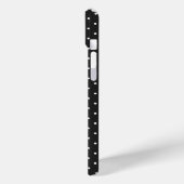 Mosterdgeel witte stippenpatroon Onderzetter Case-Mate iPhone Case (Achterkant / Links)