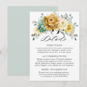 Mosterdgeelbruinkoolzegels — Gegevens Informatiekaartje (Voorkant / Achterkant)