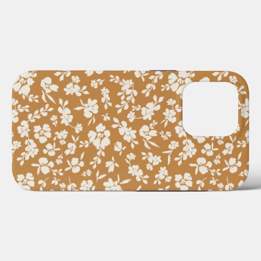 Mosterdgele Boho Bloem Case-Mate iPhone Case (Achterkant (horizontaal))