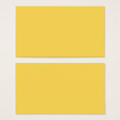 Mosterdgele, donkergele kleur, vaste achtergrond visitekaartje (Voorkant /achterkant)