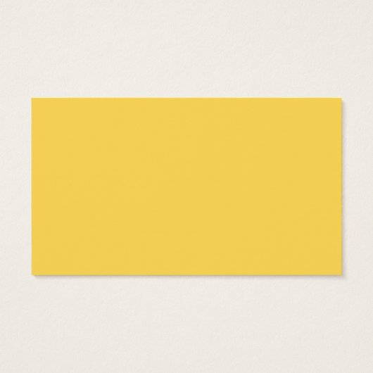 Mosterdgele, donkergele kleur, vaste achtergrond visitekaartje (Achterkant)