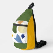 mosterdgeometrisch sling bag (Rechterhoek)