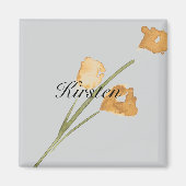 Mosterdknopbloemen Magneet (Voorkant)