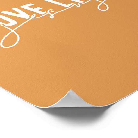 Mosterdliefde zoals Jezus Christelijk Poster (Hoek)