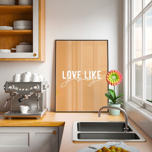 Mosterdliefde zoals Jezus Christelijk Poster