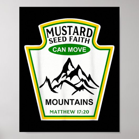 Mosterdzaad geloof condiment verkleedpartij overee poster (Voorkant)