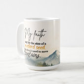 Mosterdzaad geloof koffiemok (Voorkant links)