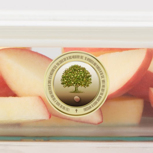 Mosterdzaadbriefpapier, doopcadeau, geloofsgeschen labels (Aangebracht)