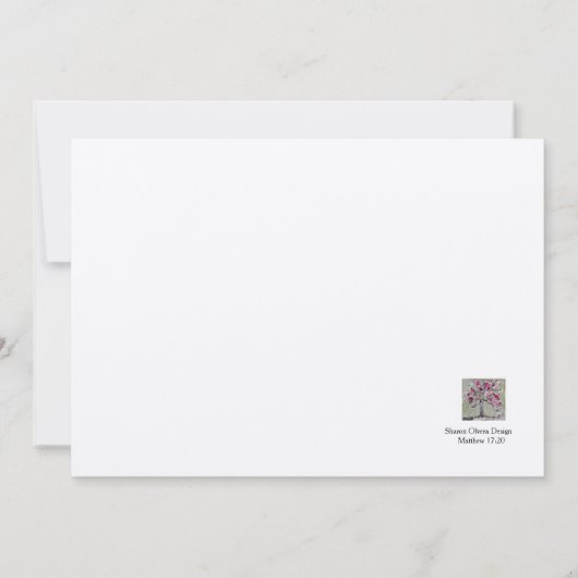 Mosterdzaadkaart Kaart (Achterkant)