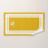 Mostermonogram Minimalistische Luxe Spa Bad Handdoek (Handdoek)