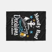 Mostly Bad Decisions Turks Caicos Spring Break  Fleece Deken (Voorkant (Horizontaal))