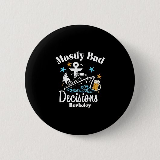 Mostly D Decisions Berkeley Spring Break Ronde Button 5,7 Cm (Voorkant)