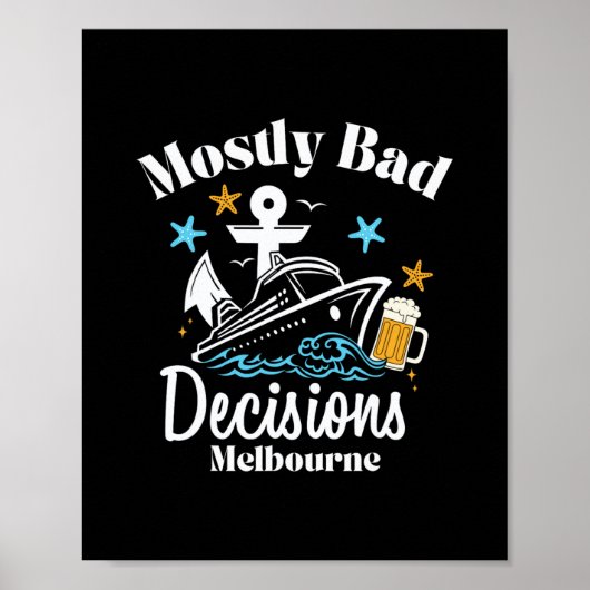 Mostly D Decisions Melbourne Spring Break  Poster (Voorkant)
