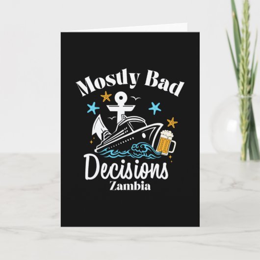 Mostly D Decisions Zambia Spring Break  Kaart (Voorkant)