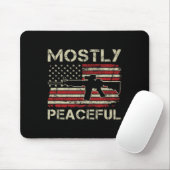 Mostly Peaceful - 2nd Amendment Pro Guns Ar15 Usa Muismat (Met muis)