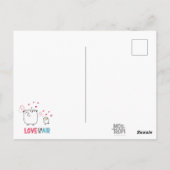 Mostropi│Love is in the air Briefkaart (Achterkant)