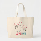 Mostropi│Love is in the air Grote Tote Bag (Voorkant)