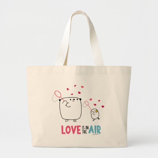 Mostropi│Love is in the air Grote Tote Bag (Voorkant)