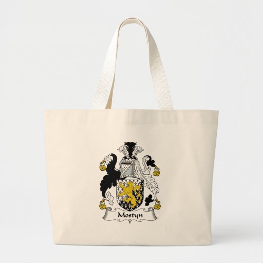 Mostyn Family Crest Grote Tote Bag (Voorkant)