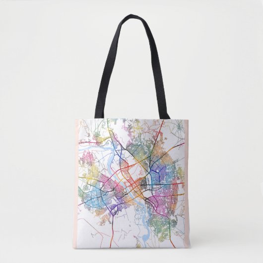 Mosul Iraq City Map Tote Bag (Voorkant)