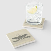  mot metamorfose print stenen onderzetter (Zijkant)