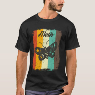 Mot Retro 70s Vintage Insect Liefhebber Kunst T-shirt