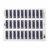 Mot, Roos & Distel Retouradreslabels Etiket (Full Sheet)
