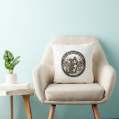 Mot Vlinder Kat POD Vector Kunst - Mot Vlinder Kussen (Stoel)