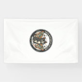 Mot Vlinder Kat POD Vector Kunst - Mot Vlinder Spandoek (Horizontaal)