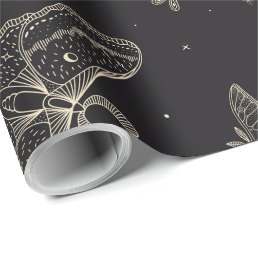 mot vlinder patroon cadeaupapier (Rol Hoek)