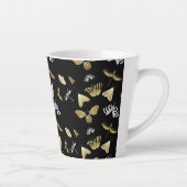 mot vlinderpatroon Latte Mok (Rechts)