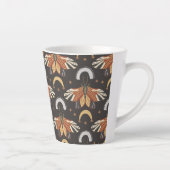 mot vlinderpatroon Latte Mok (Rechts)