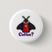 Mot Vol Koffie Kersteditie Ronde Button 3,2 Cm (Voorkant)