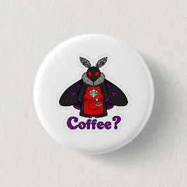 Mot Vol Koffie Kersteditie Ronde Button 3,2 Cm