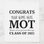  MOT wijnflesetiketten Wijn Etiket (Enkel label)