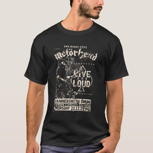 Motã Rhead - Levend luid T-shirt (Voorkant)