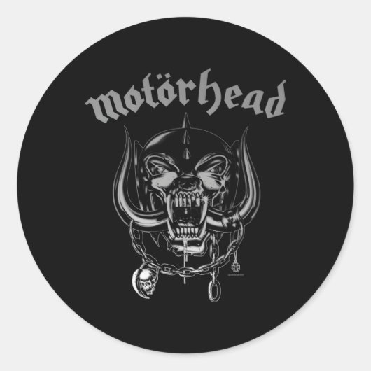 Motã Rhead Metallic Warpig Ronde Sticker (Voorkant)