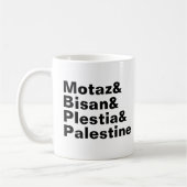 Motaz & Bisan & Plestia & Palestina - vrije pers Koffiemok (Links)