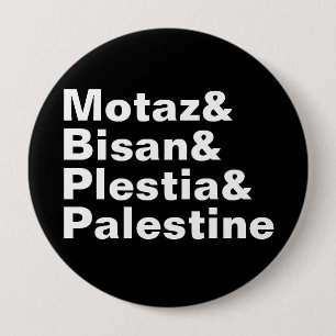 Motaz & Bisan & Plestia & Palestina - vrije pers Ronde Button 4,0 Cm