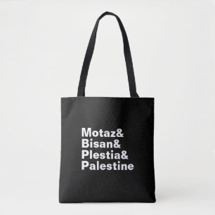 Motaz & Bisan & Plestia & Palestina - vrije pers Tote Bag