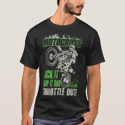 MOTCROSS KICK HET GEEFT HET UIT T-SHIRT (Voorkant)