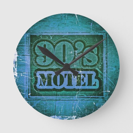  Motel 1990s Art Design Ronde Klok (Voorkant)