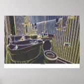 Motel Bathroom Poster (Voorkant)