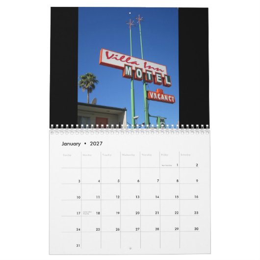 Motel Calendar Kalender (Jan 2027)