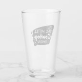 Motel Cowboy Show Pint Glass Glas (Achterkant)