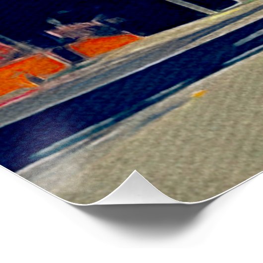 Motel op Sunset Boulevard Perfect poster (Hoek)