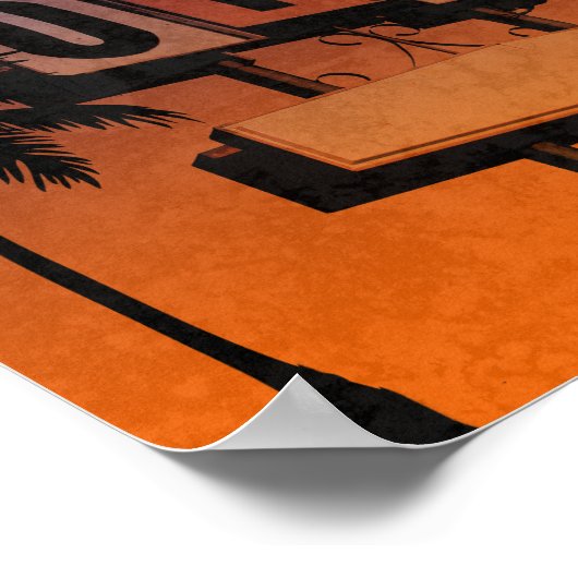  Motel Sign Sunset Poster (Hoek)